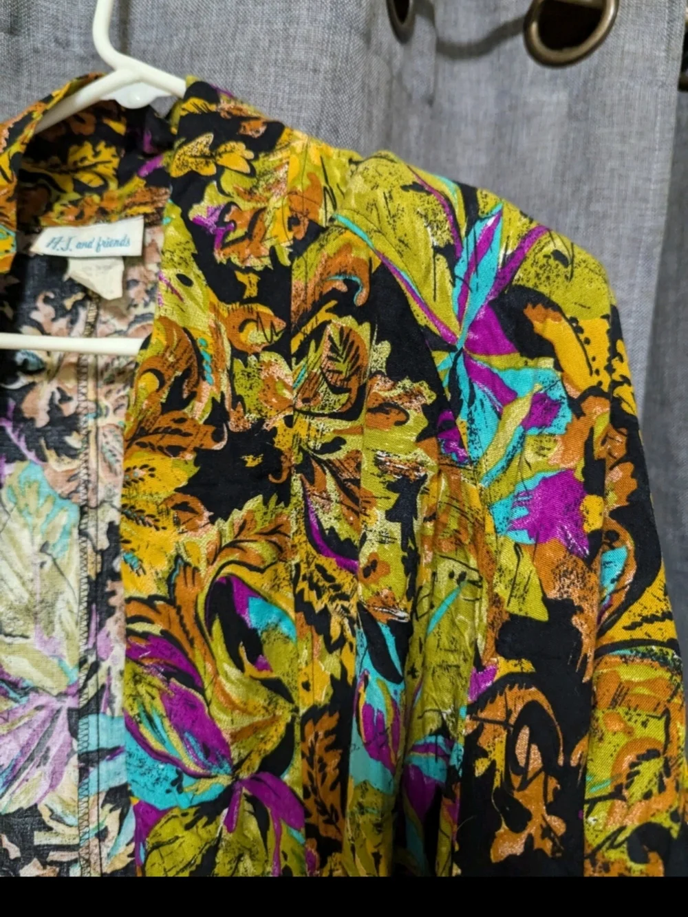 Oversized 80s Jacket And Top Abstract Graphic - Picture 4 of 9